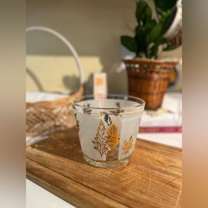 Vintage gold leaf ice bucket